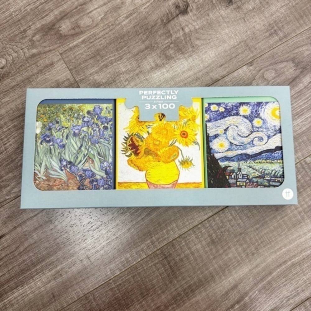 Talking Tables Table Fun Perfectly Puzzling Set of 3 Art Puzzles NWT